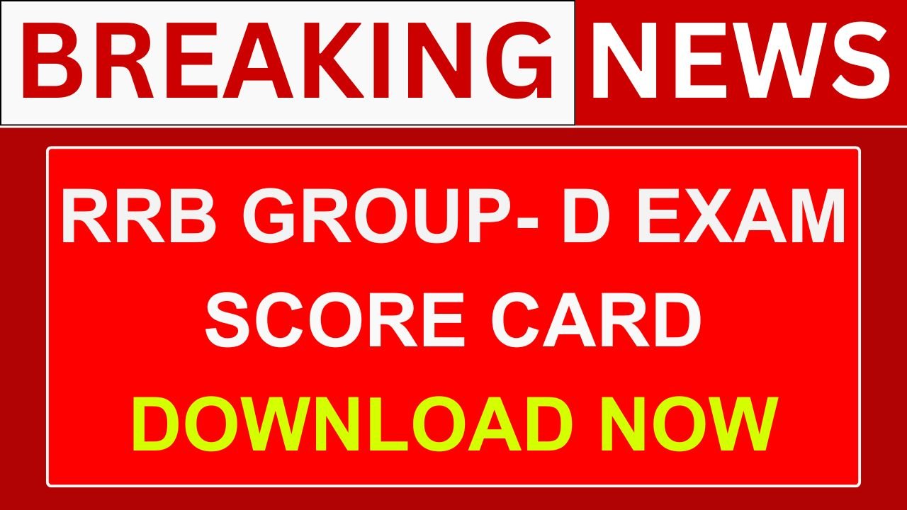 RRB Group D Score Card 2026